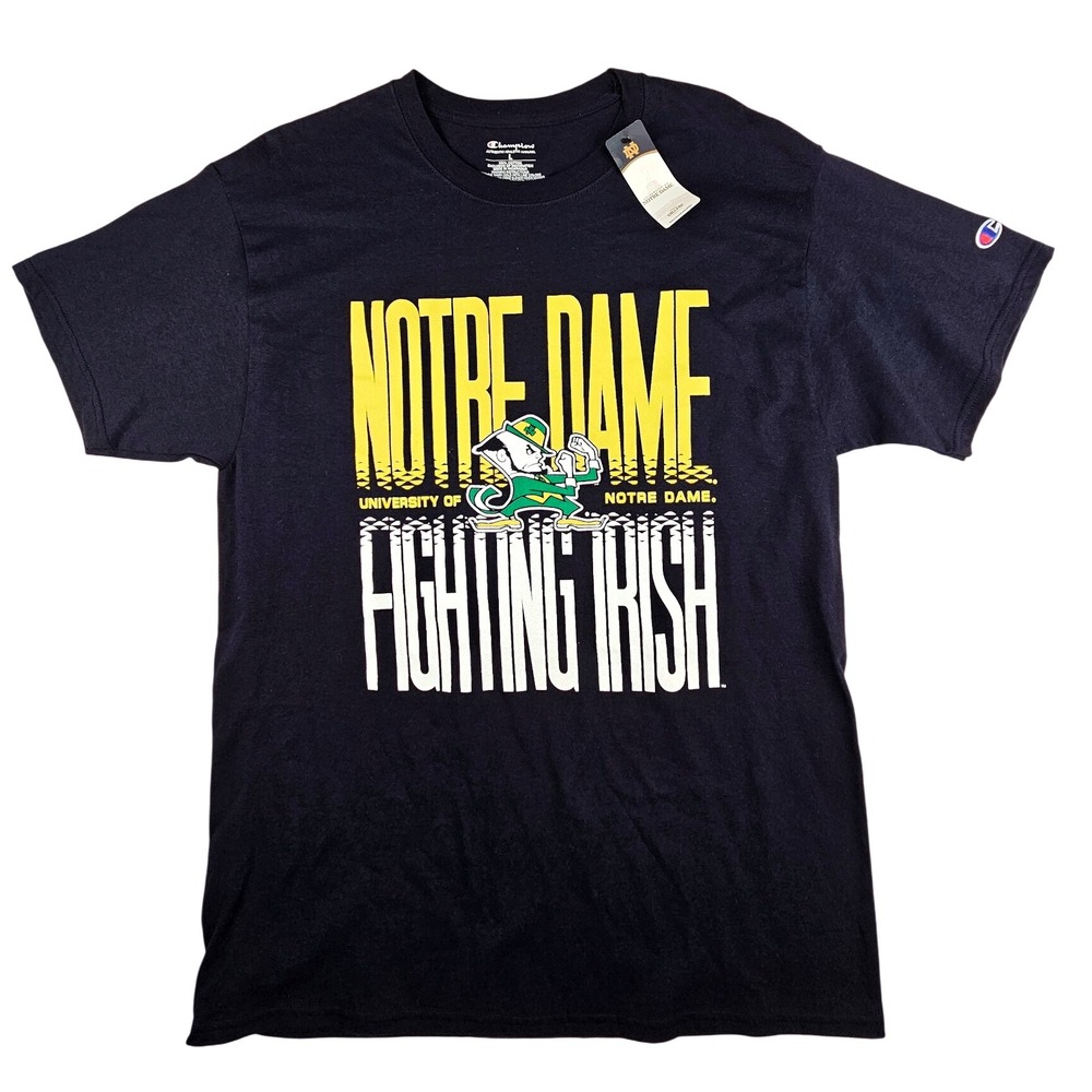 Notre Dame Fighting Irish Champion Navy T-Shirt Mens College Tee